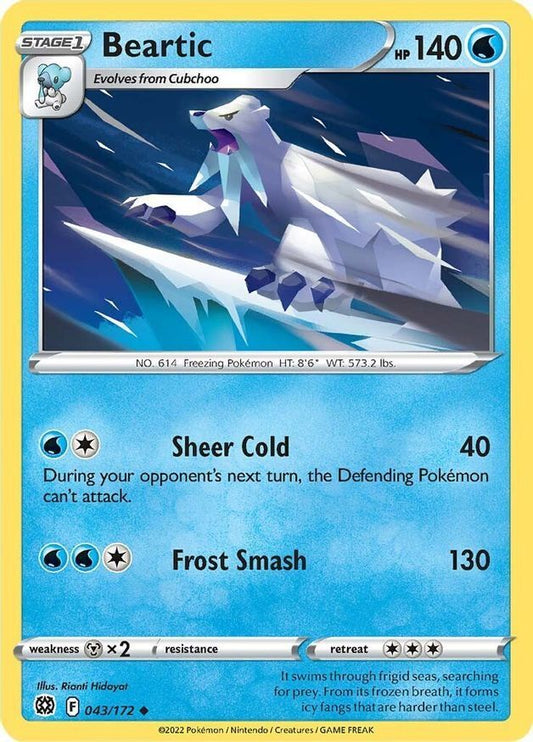 Beartic  43/172 Pokémon TCG Brilliant Stars