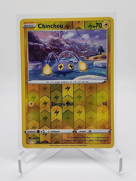 Chinchou [Reverse Holo]  52/203 Pokémon TCG Evolving Skies