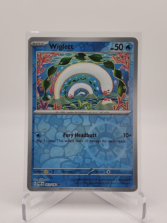 Wiglett [Reverse Holo]  51/182 Pokémon TCG Paradox Rift