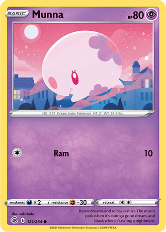 Munna  121/264 Pokémon TCG Fusion Strike