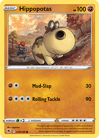 Hippopotas  79/189 Pokémon TCG Astral Radiance