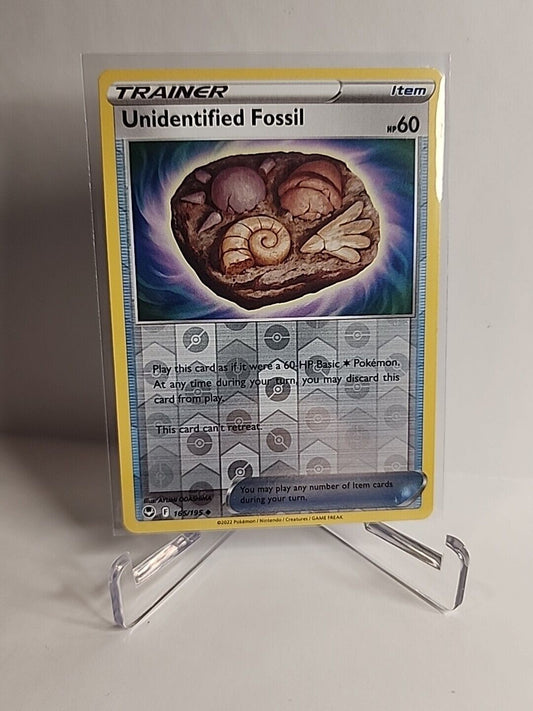 Unidentified Fossil [Reverse Holo] 165/195 Pokémon Cards Silver Tempest