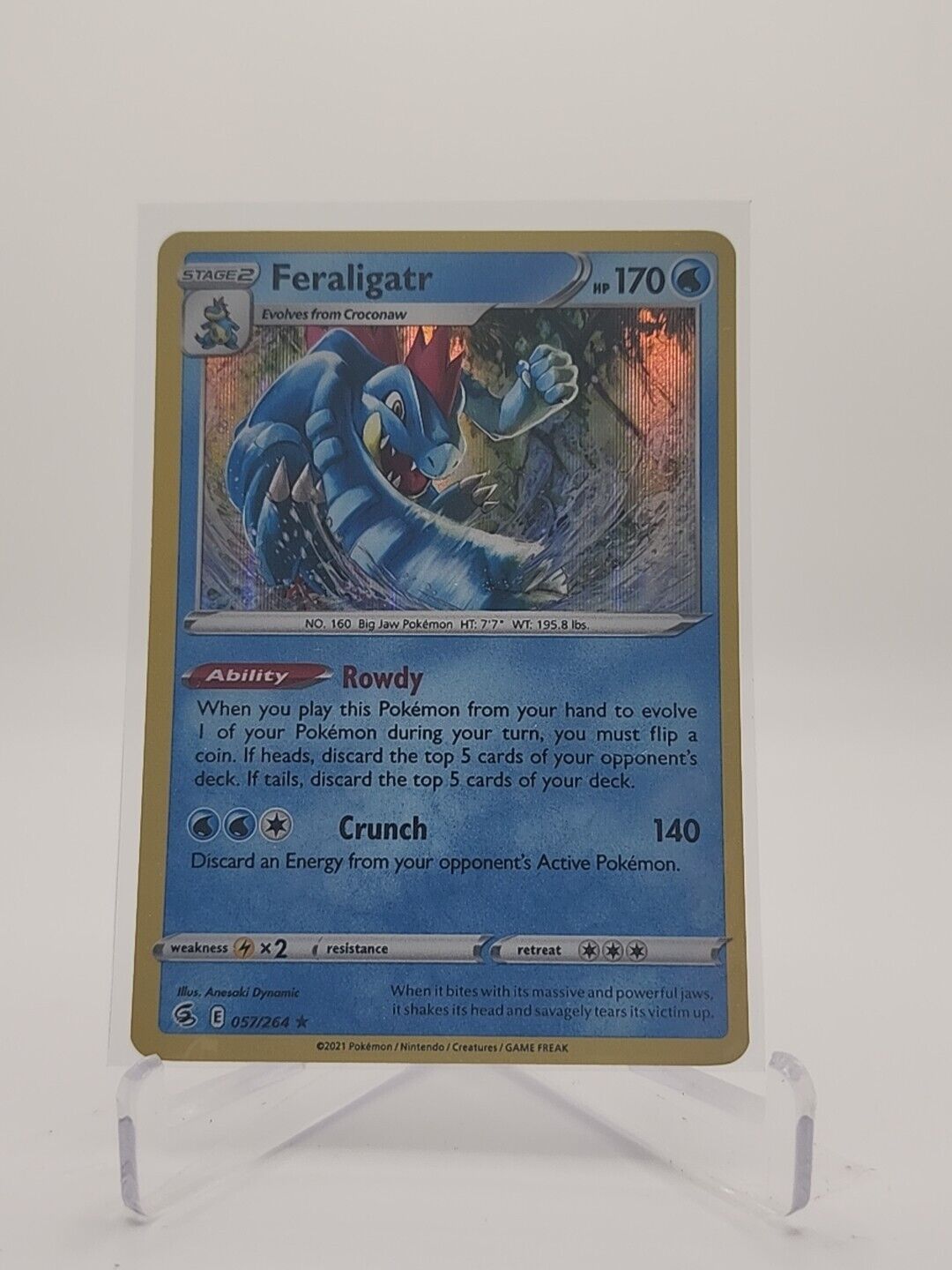 Feraligatr 57/264 Pokémon TGC Fusion Strike