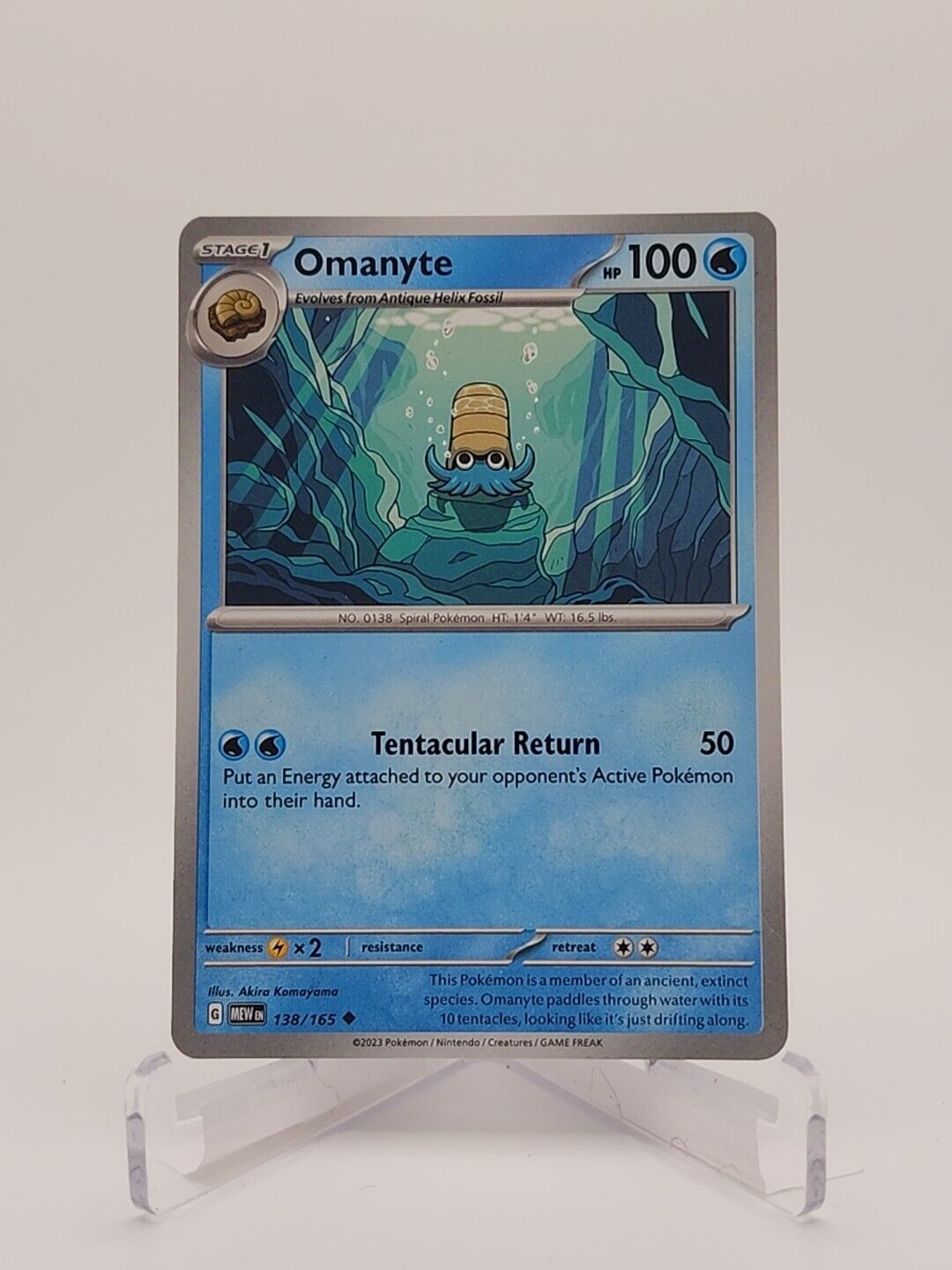 138/165 Omanyte  Pokémon TGC Scarlet & Violet - 151