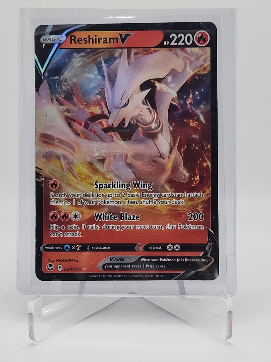 Reshiram V  24/195 Pokémon TCG Silver Tempest