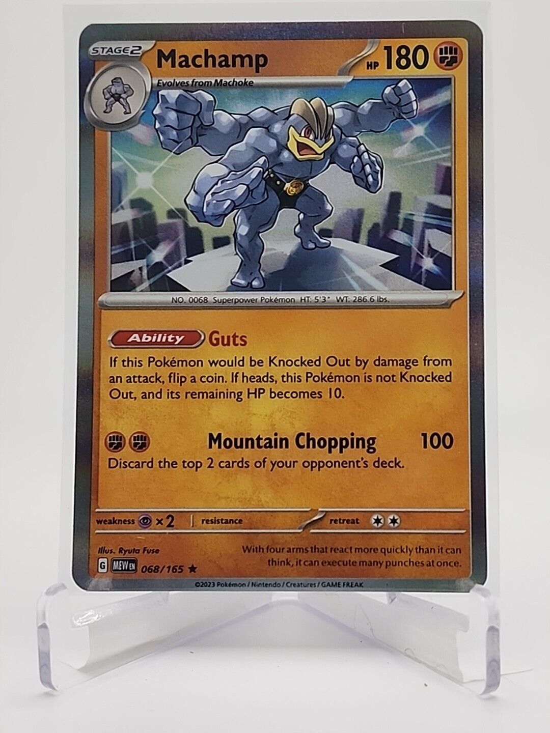 68/165 Machamp [Holo]  Pokémon TGC Scarlet & Violet - 151