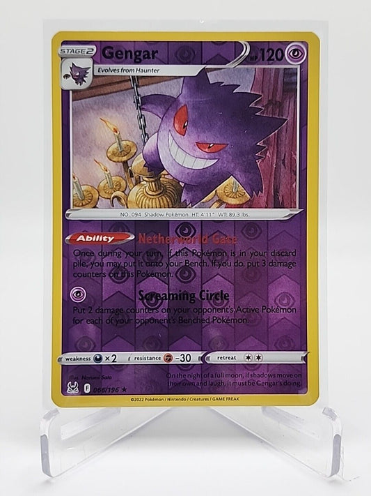 Gengar [Reverse Holo]  66/196 Pokémon TCG Lost Origin