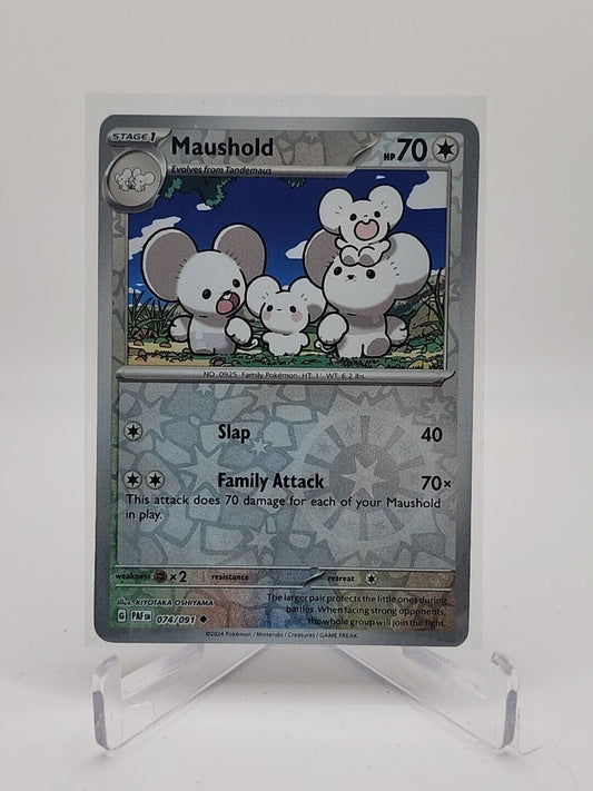 Maushold [Reverse Holo]  74/91 Pokémon TCG Paldean Fates