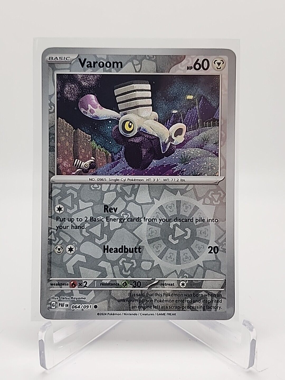 Varoom [Reverse Holo]  64/91 Pokémon TCG Paldean Fates