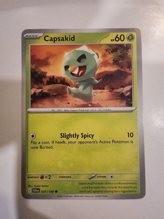 Capsakid 27/198 Pokémon TGC Scarlet & Violet