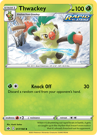 Thwackey  17/203 Pokémon TCG Chilling Reign