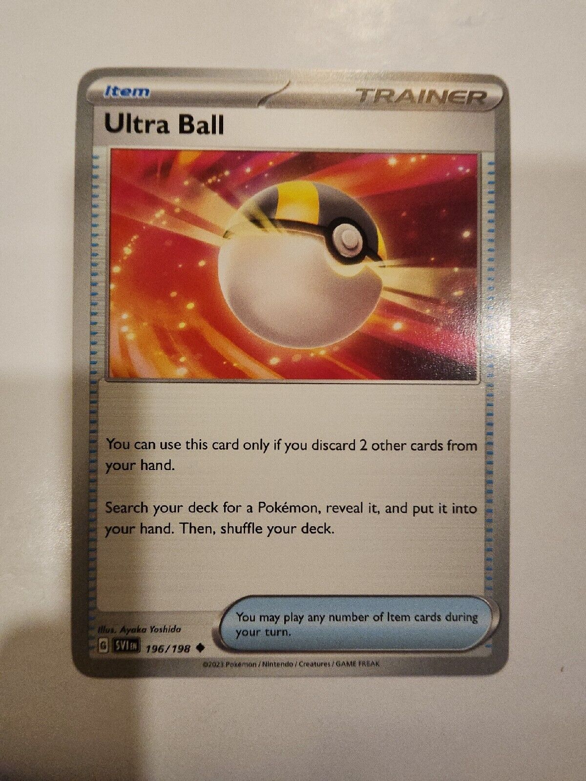 Ultra Ball 196/198 Pokémon TGC Scarlet & Violet