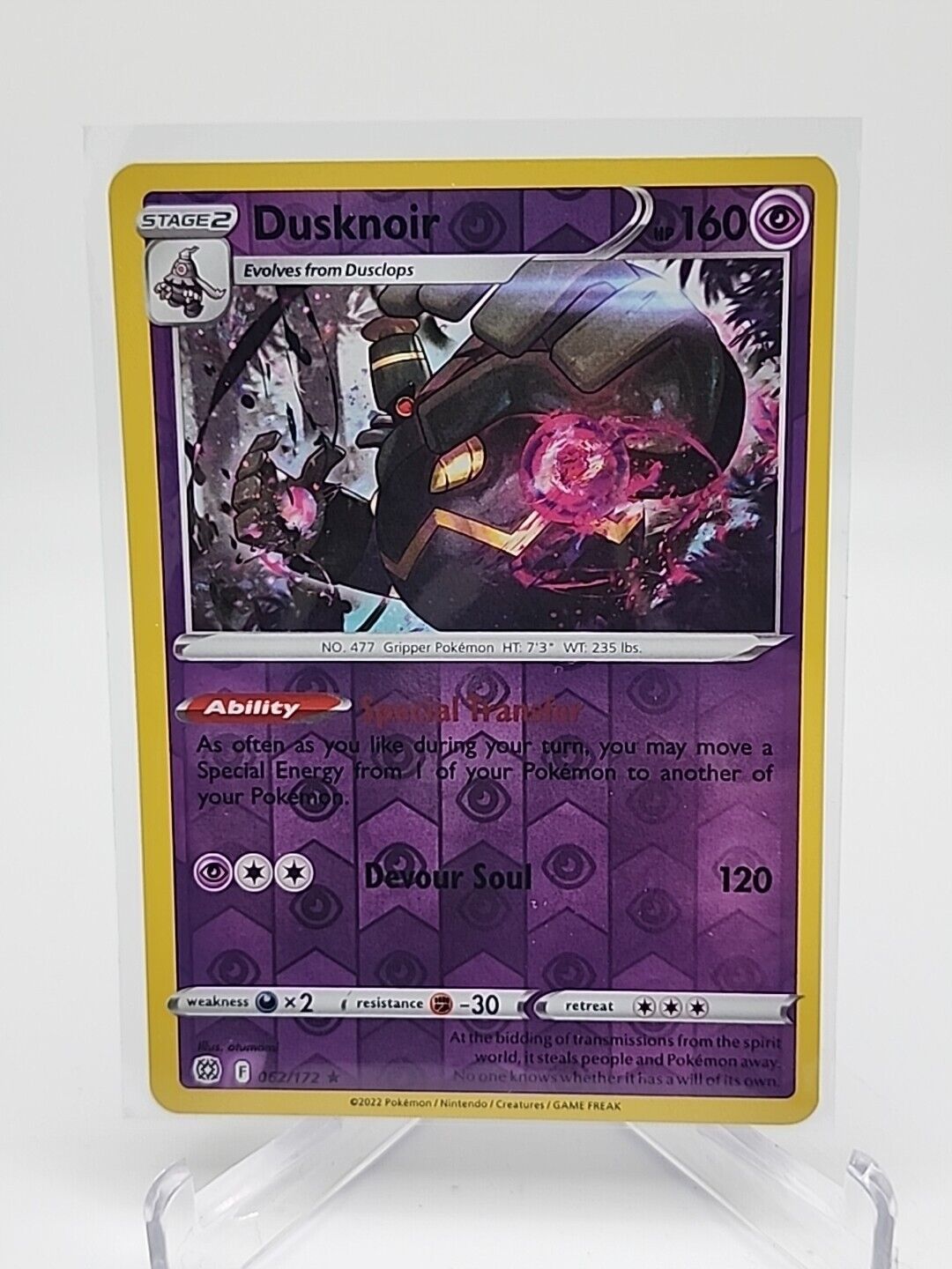 Dusknoir [Reverse Holo]  62/172 Pokémon TCG Brilliant Stars