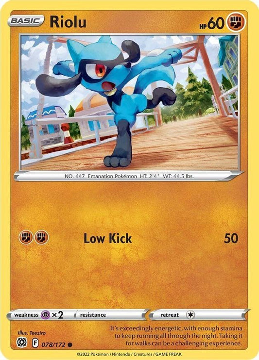 Riolu  78/172 Pokémon TCG Brilliant Stars