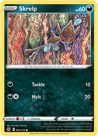 Skrelp  81/159 Pokémon TCG Crown Zenith