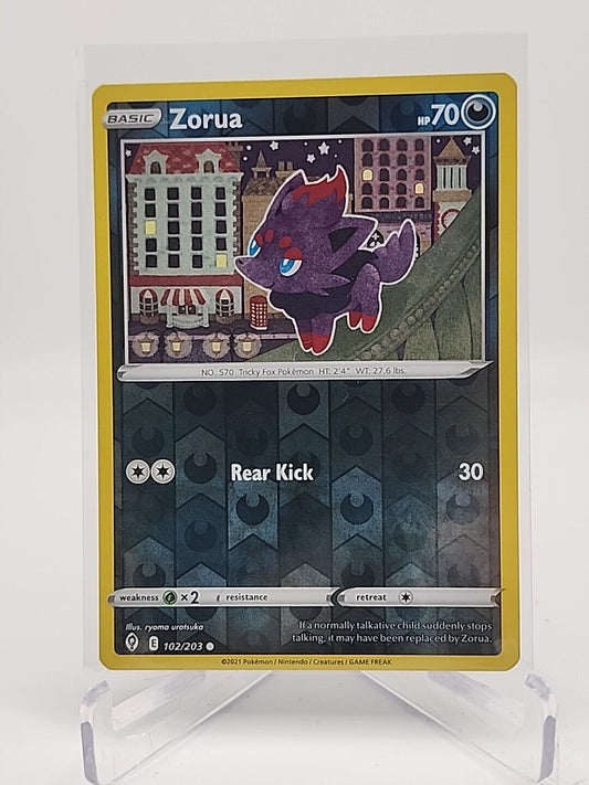 Zorua [Reverse Holo]  102/203 Pokémon TCG Evolving Skies