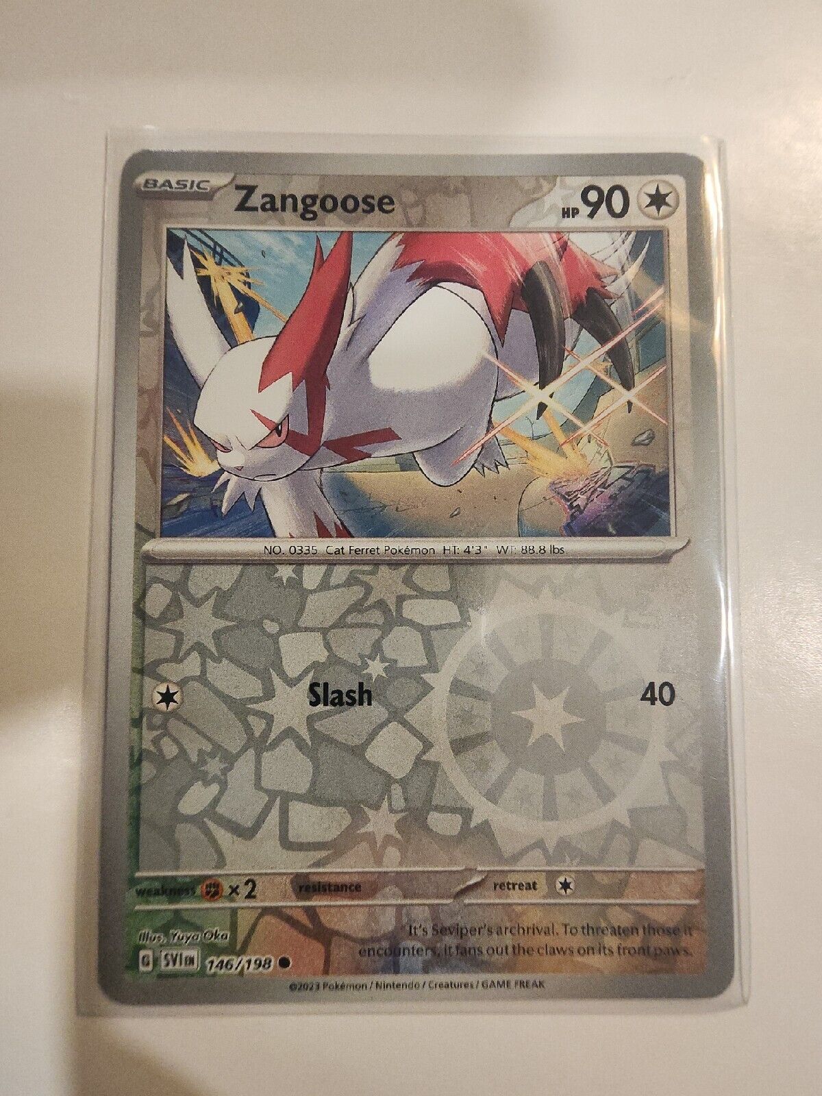 Zangoose [Reverse Holo] 146/198 Pokémon TGC Scarlet & Violet