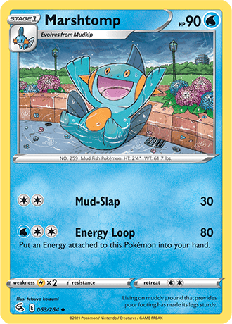 Marshtomp  63/264 Pokémon TCG Fusion Strike