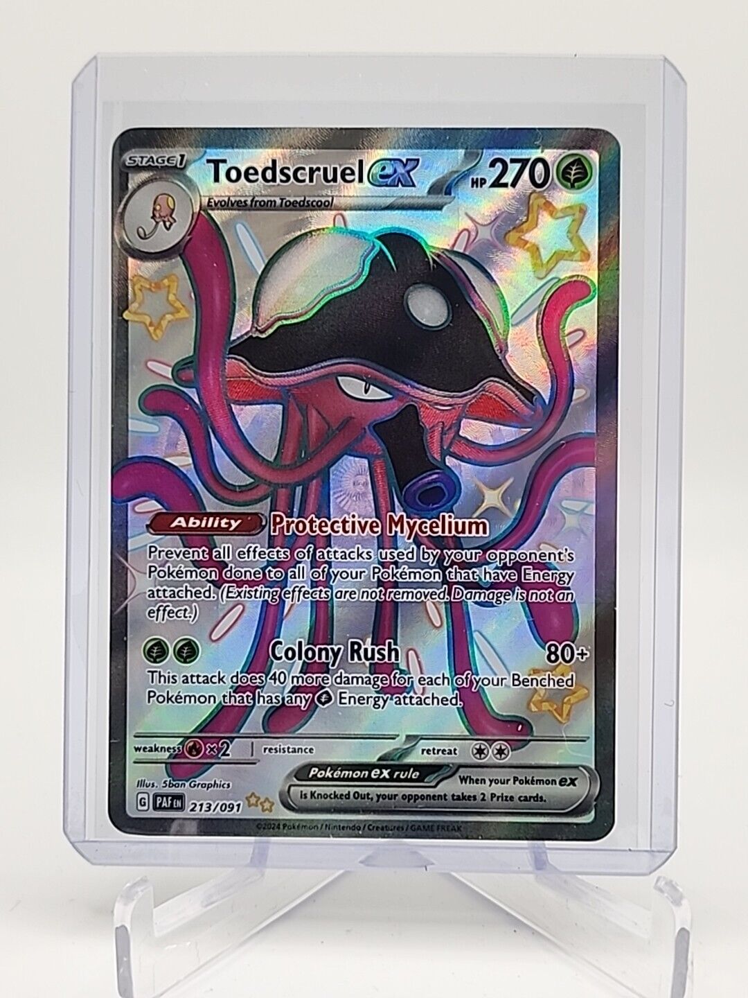 Toedscruel ex  213/91 Pokémon TCG Paldean Fates