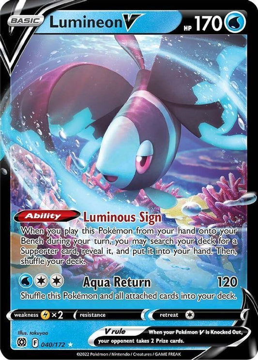 Lumineon V  40/172 Pokémon TCG Brilliant Stars