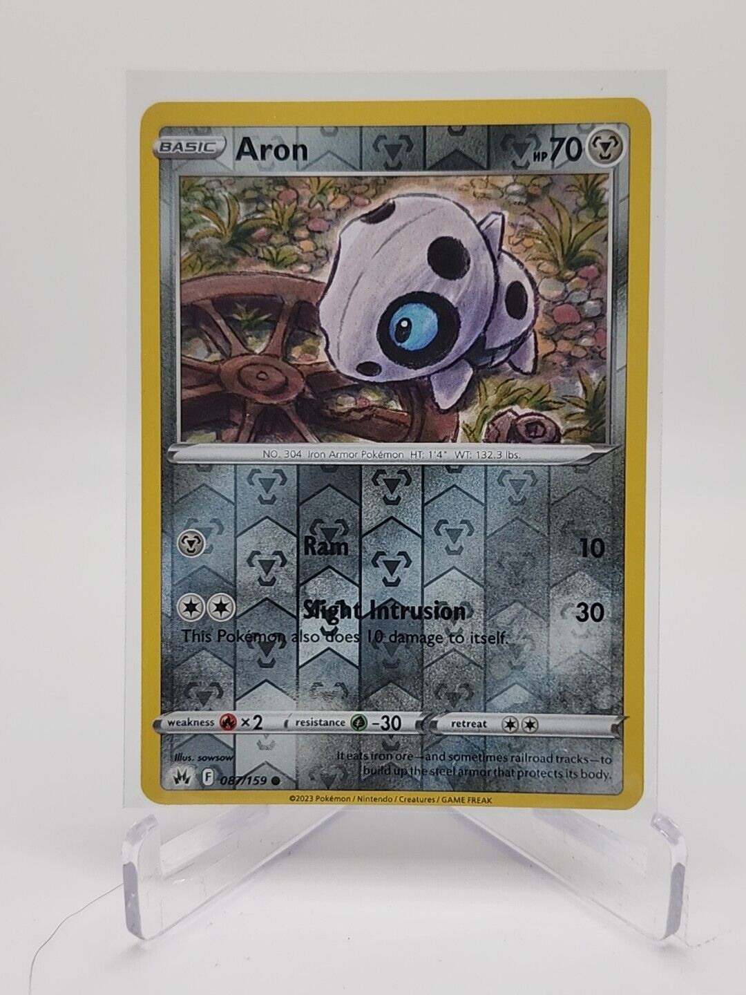 Aron [Reverse Holo]  87/159 Pokémon TCG Crown Zenith