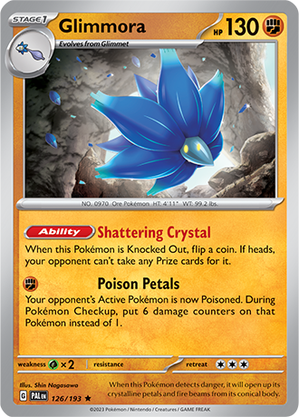 Glimmora  126/193 Pokémon TCG Paldea Evolved