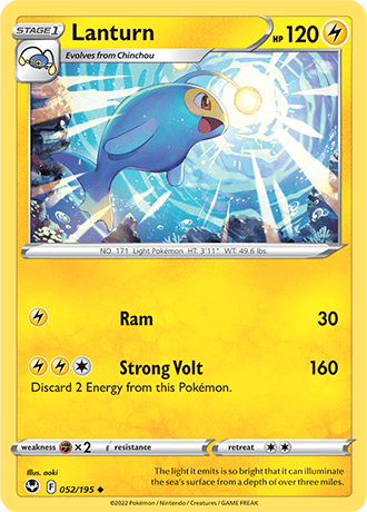 Lanturn  52/195 Pokémon TCG Silver Tempest