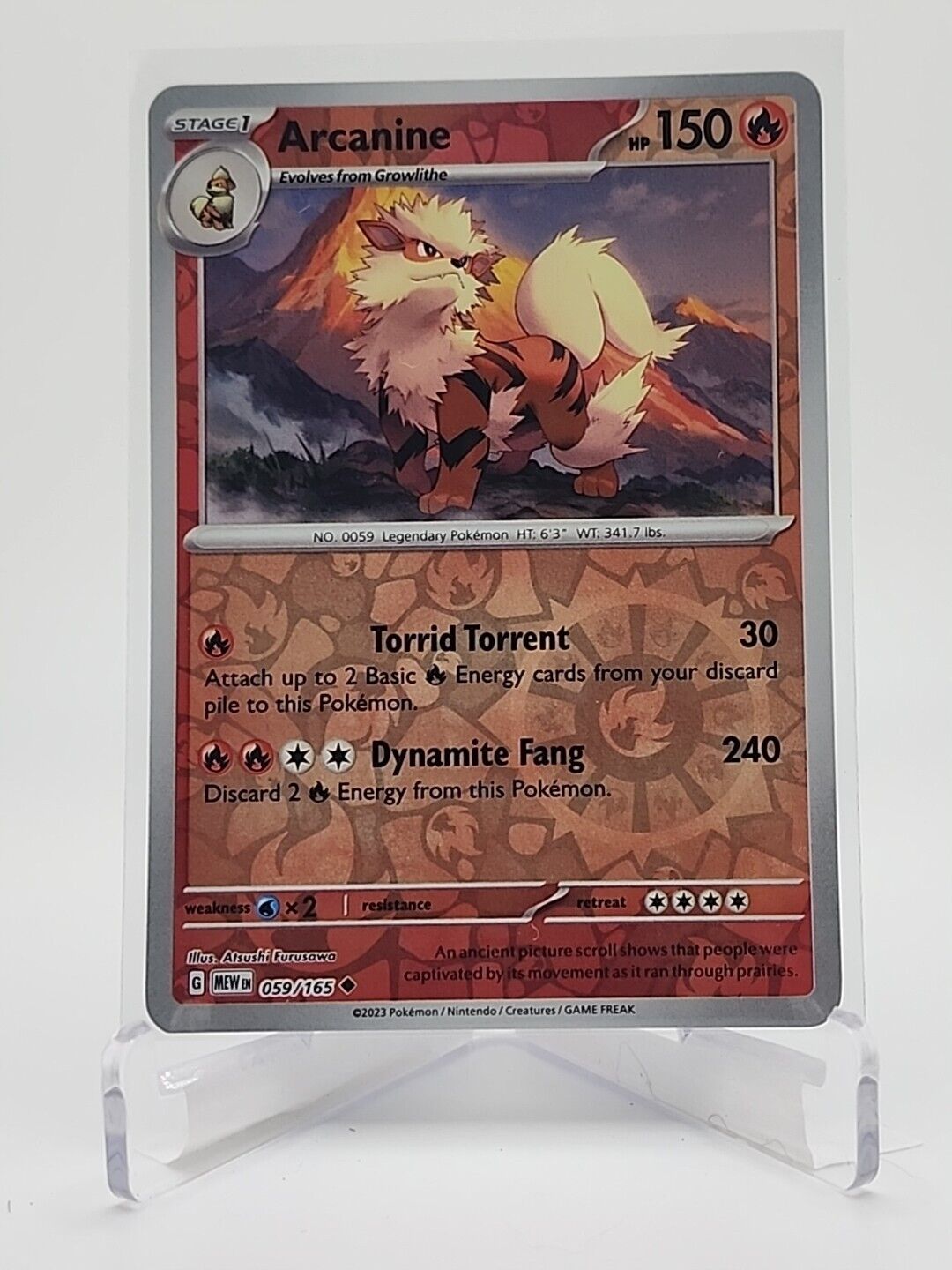 59/165 Arcanine [Reverse Holo]  Pokémon TGC Scarlet & Violet - 151