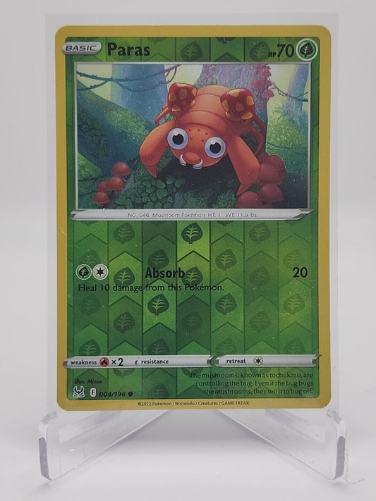 Paras [Reverse Holo]  4/196 Pokémon TCG Lost Origin