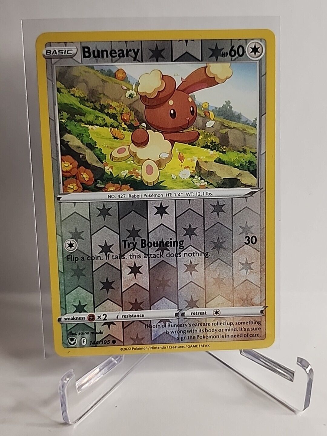 Buneary [Reverse Holo] 144/195 Pokémon Cards Silver Tempest