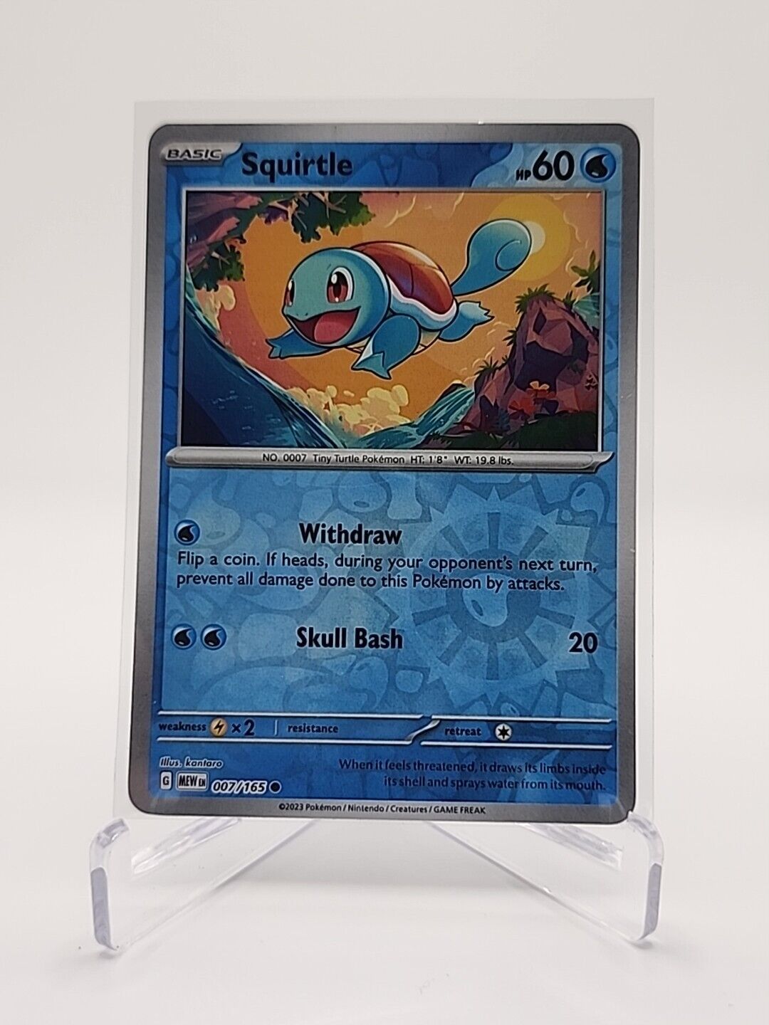 7/165 Squirtle [Reverse Holo]  Pokémon TGC Scarlet & Violet - 151