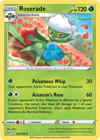 Roserade  15/196 Pokémon TCG Lost Origin