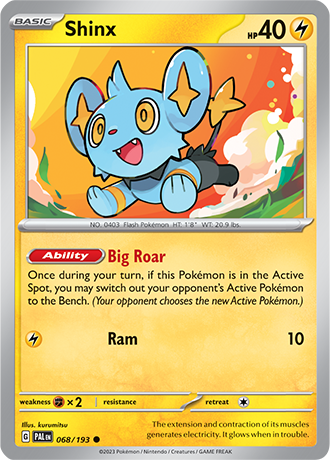 Shinx  68/193 Pokémon TCG Paldea Evolved