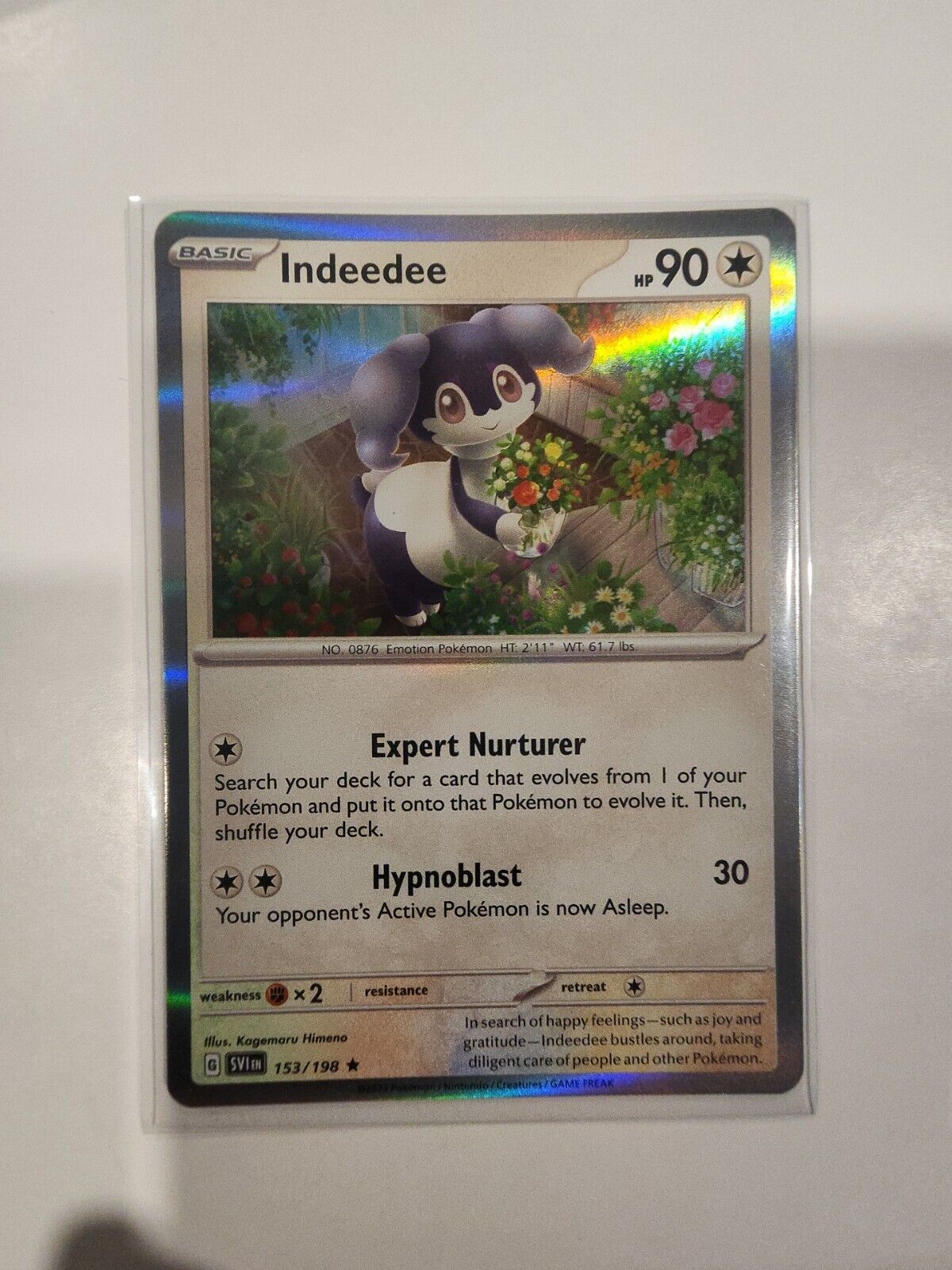 Indeedee [Holo] 153/198 Pokémon TGC Scarlet & Violet