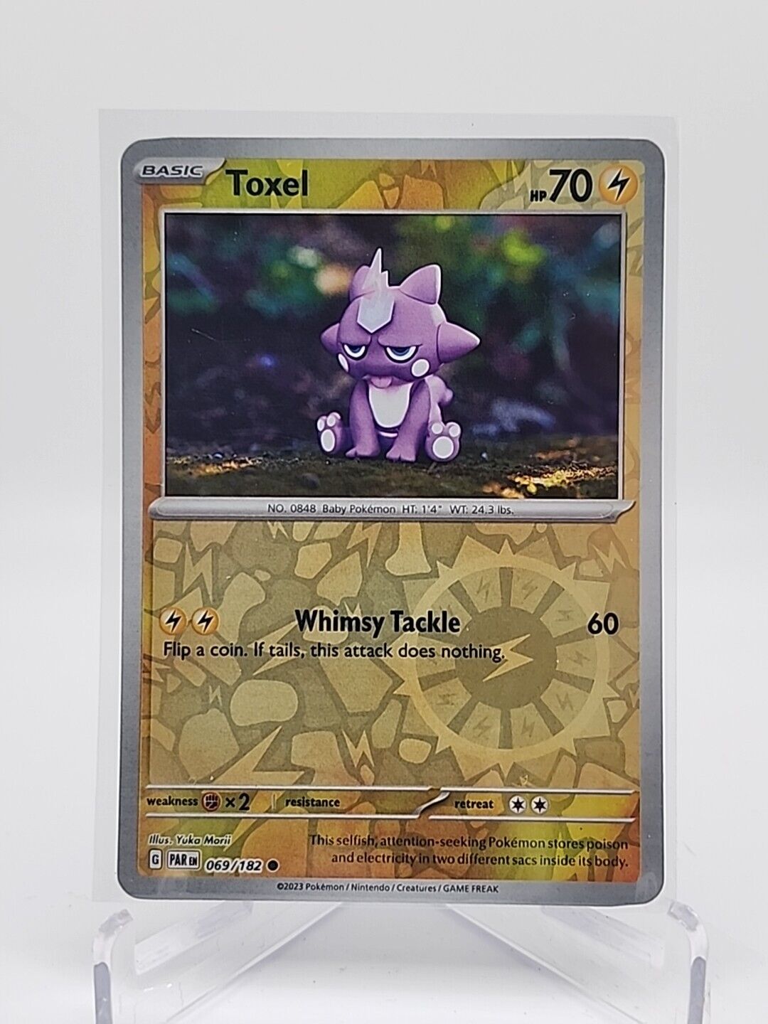 Toxel [Reverse Holo]  69/182 Pokémon TCG Paradox Rift