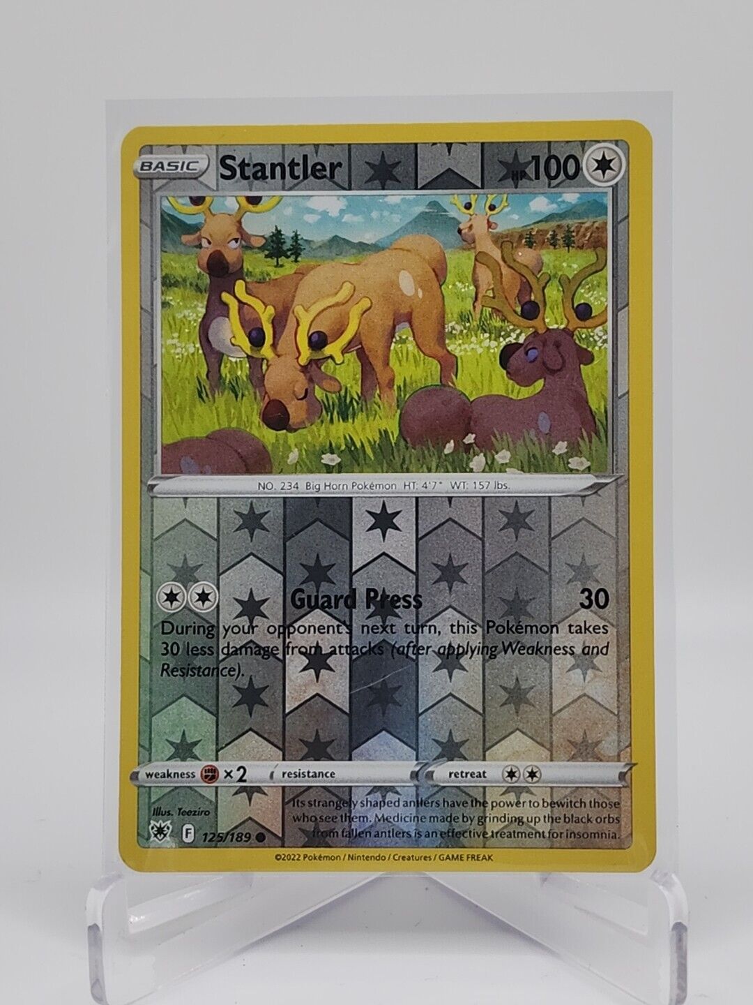 Stantler [Reverse Holo]  125/189 Pokémon TCG Astral Radiance