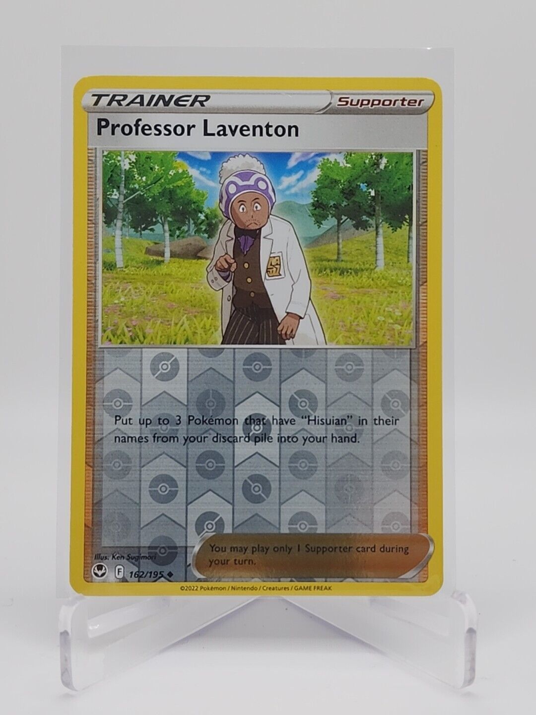 Professor Laventon [Reverse Foil]  162/195 Pokémon TCG Silver Tempest