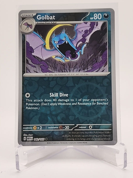 42/165 Golbat [Reverse Holo]  Pokémon TGC Scarlet & Violet - 151