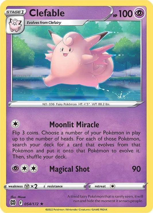 Clefable  54/172 Pokémon TCG Brilliant Stars