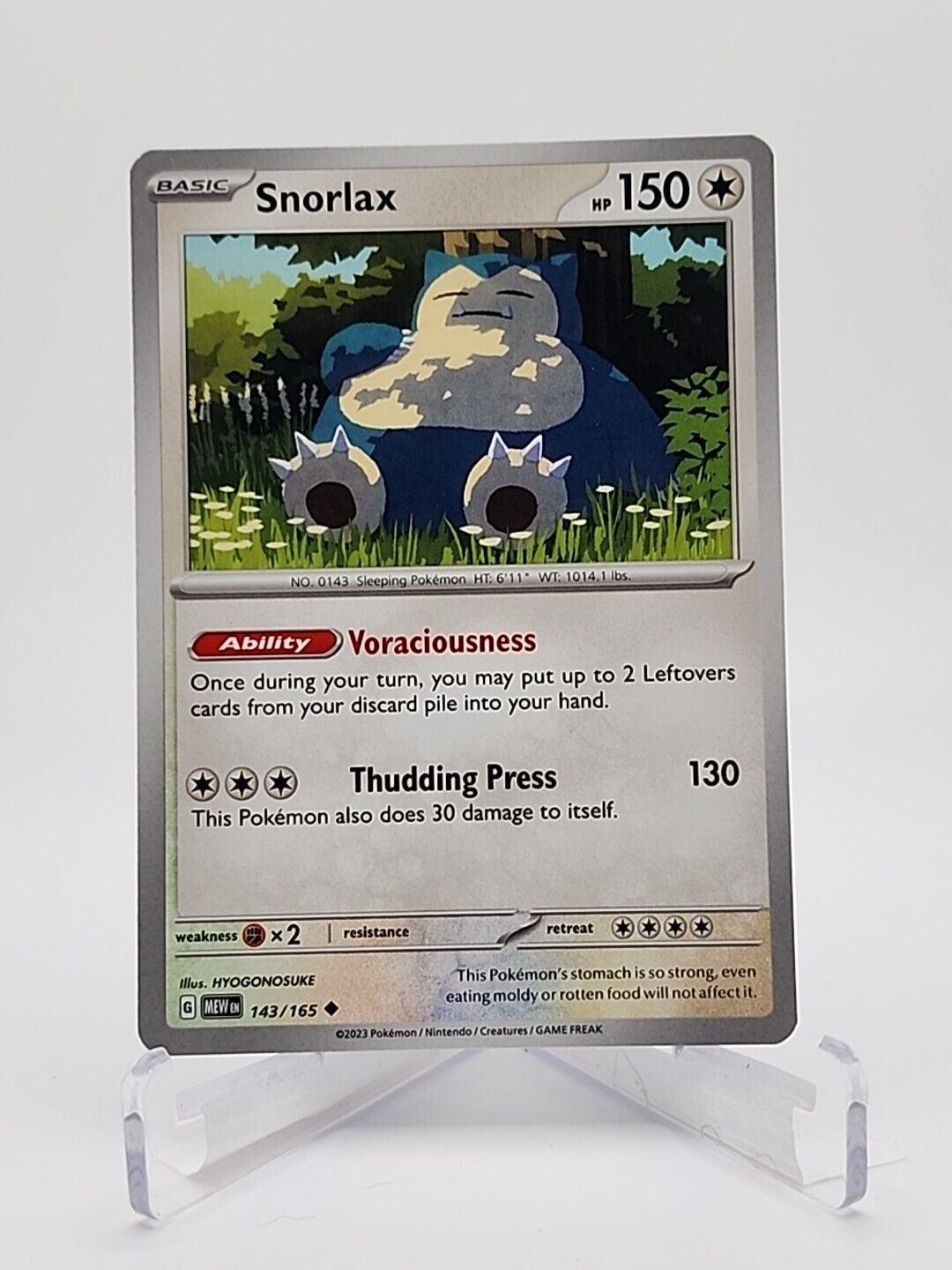 143/165 Snorlax  Pokémon TGC Scarlet & Violet - 151