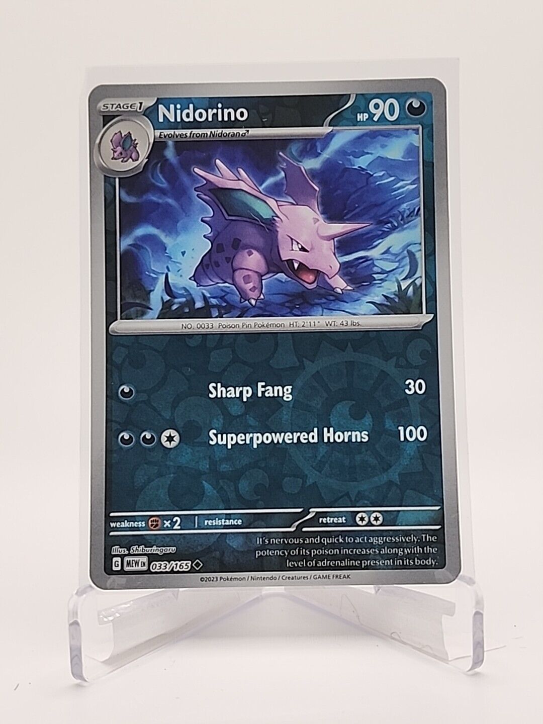 33/165 Nidorino [Reverse Holo]  Pokémon TGC Scarlet & Violet - 151