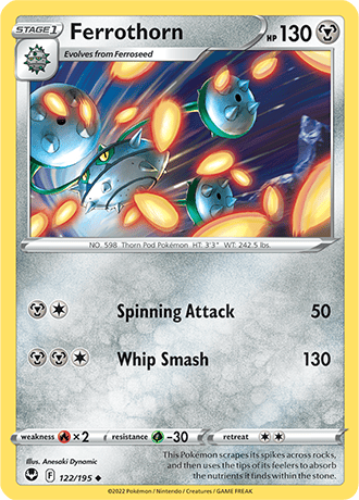 Ferrothorn  122/195 Pokémon TCG Silver Tempest