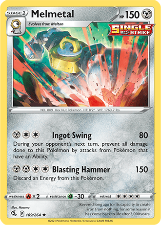 Melmetal  189/264 Pokémon TCG Fusion Strike