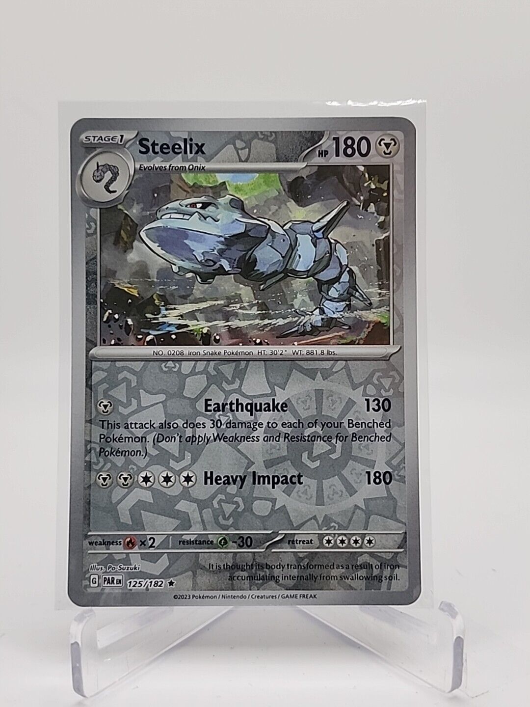 Steelix [Reverse Holo]  125/182 Pokémon TCG Paradox Rift