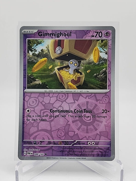 Gimmighoul [Reverse Holo]  88/182 Pokémon TCG Paradox Rift