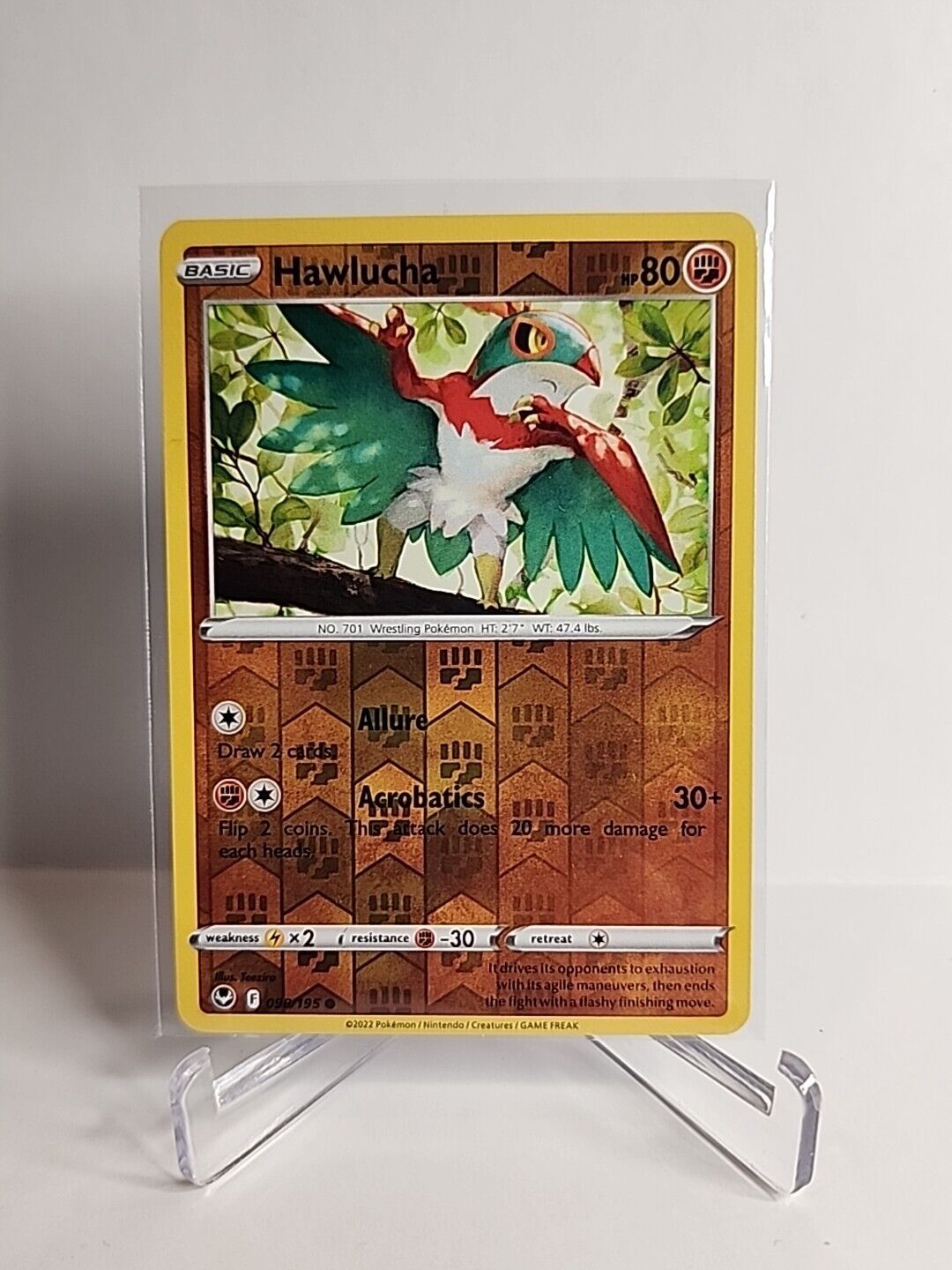 Hawlucha [Reverse Holo] 98/195 Pokémon Cards Silver Tempest