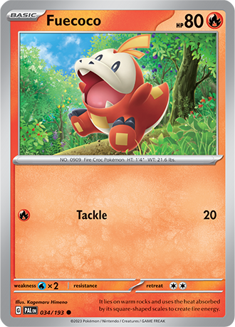 Fuecoco  34/193 Pokémon TCG Paldea Evolved