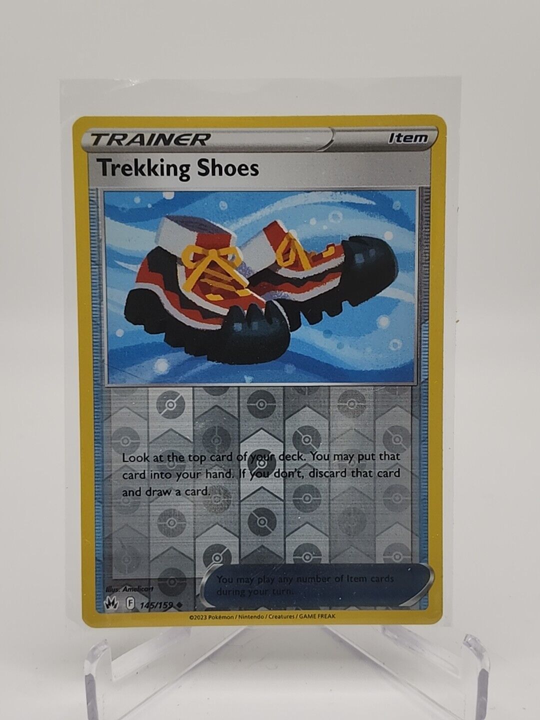 Trekking Shoes [Reverse Holo] 145/159 Pokémon TGC Crown Zenith