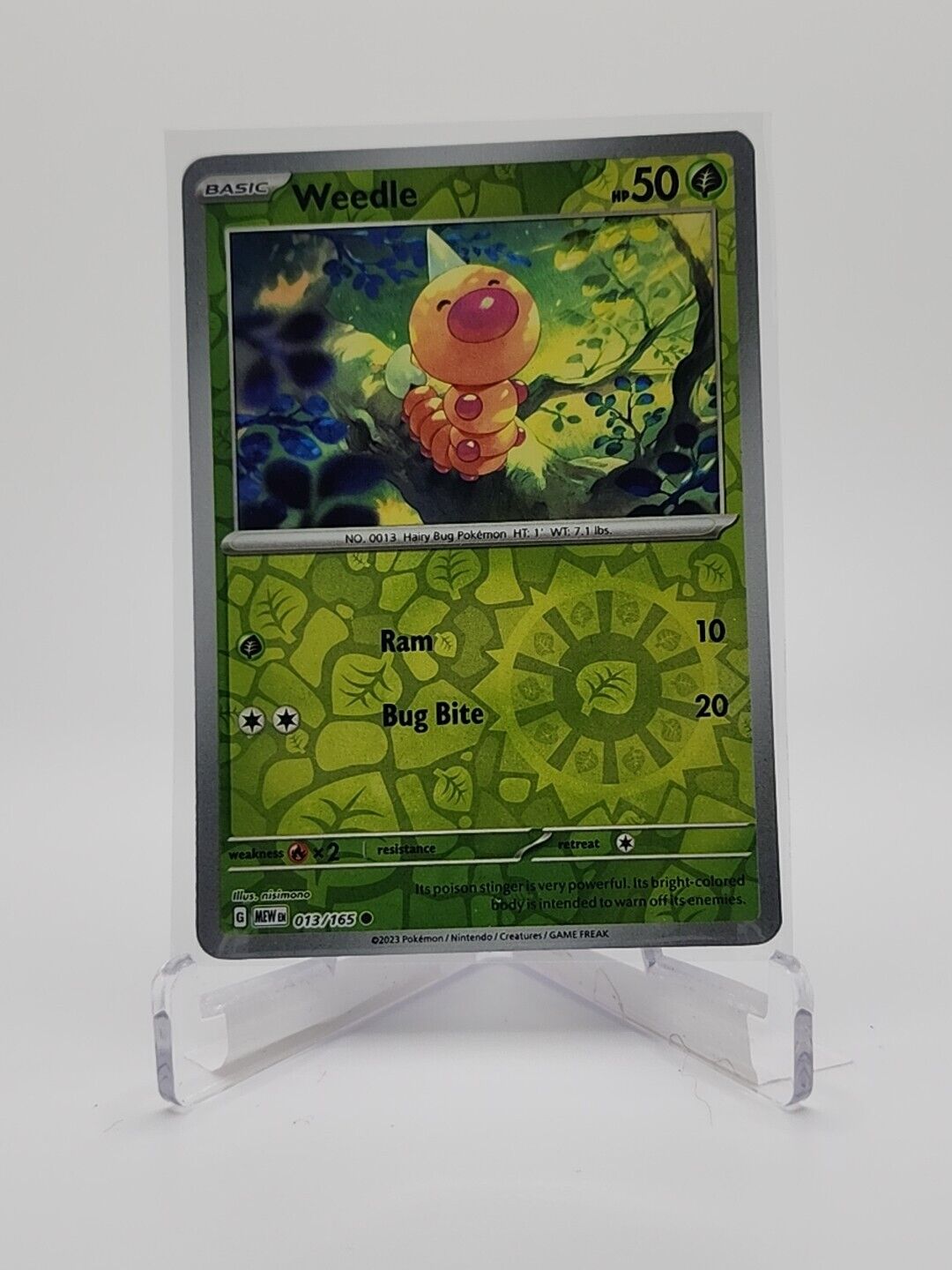 13/165 Weedle [Reverse Holo]  Pokémon TGC Scarlet & Violet - 151