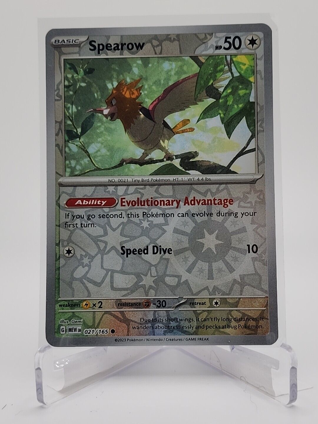 21/165 Spearow [Reverse Holo]  Pokémon TGC Scarlet & Violet - 151